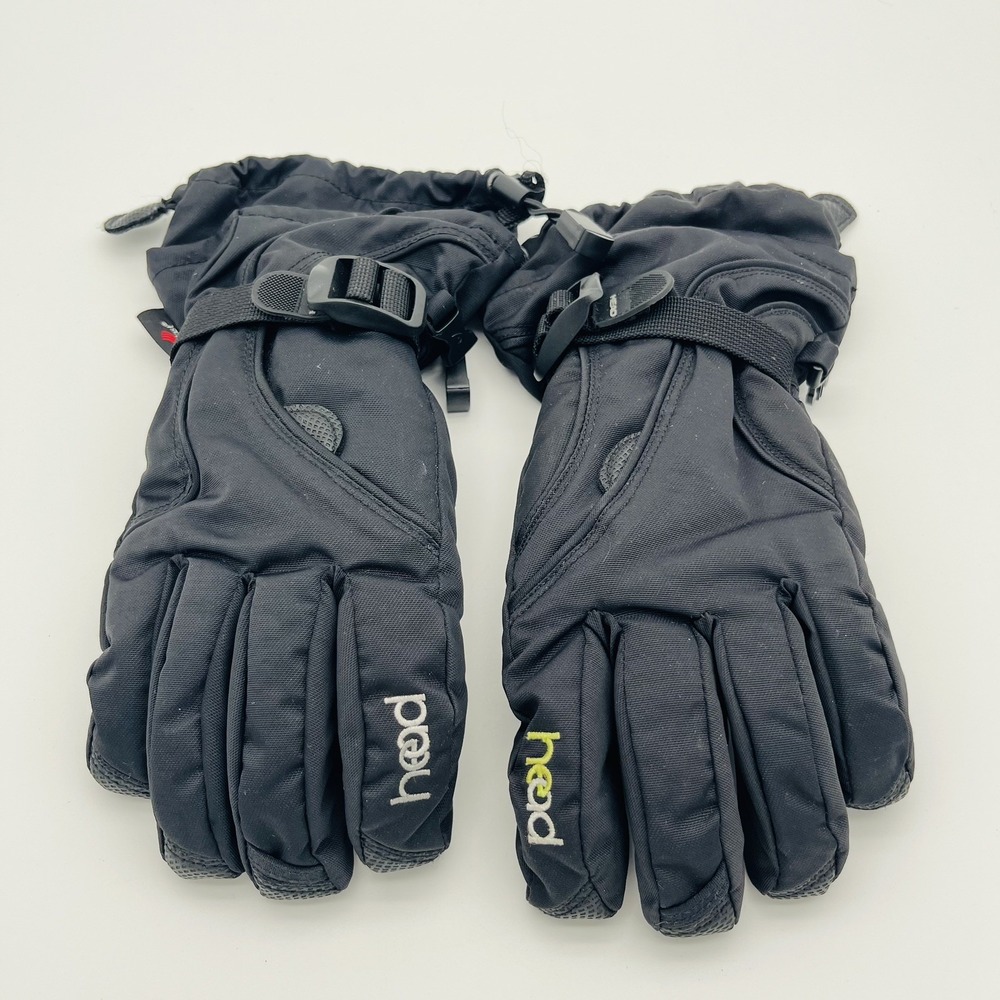 Head Unisex Black Insulated Ski Snowboard Winter Gloves Youth Size Lg